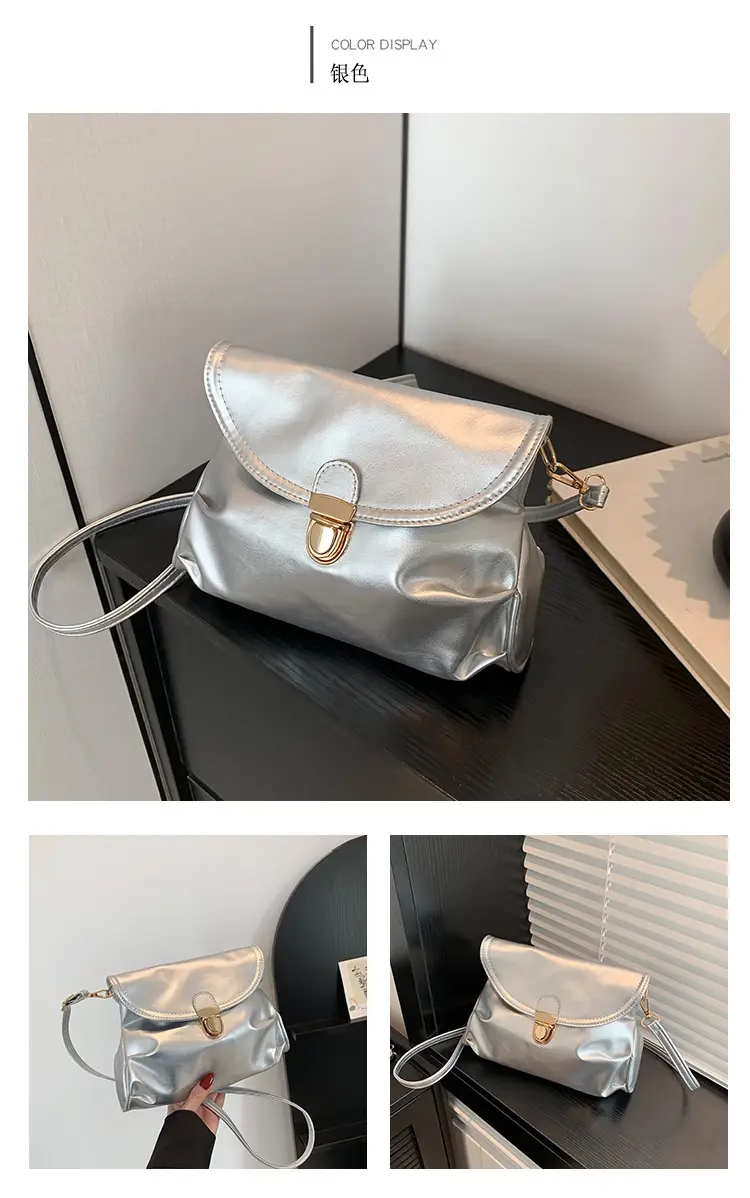 Black Pleated Shoulder Bag for Women 2024 — feature 21