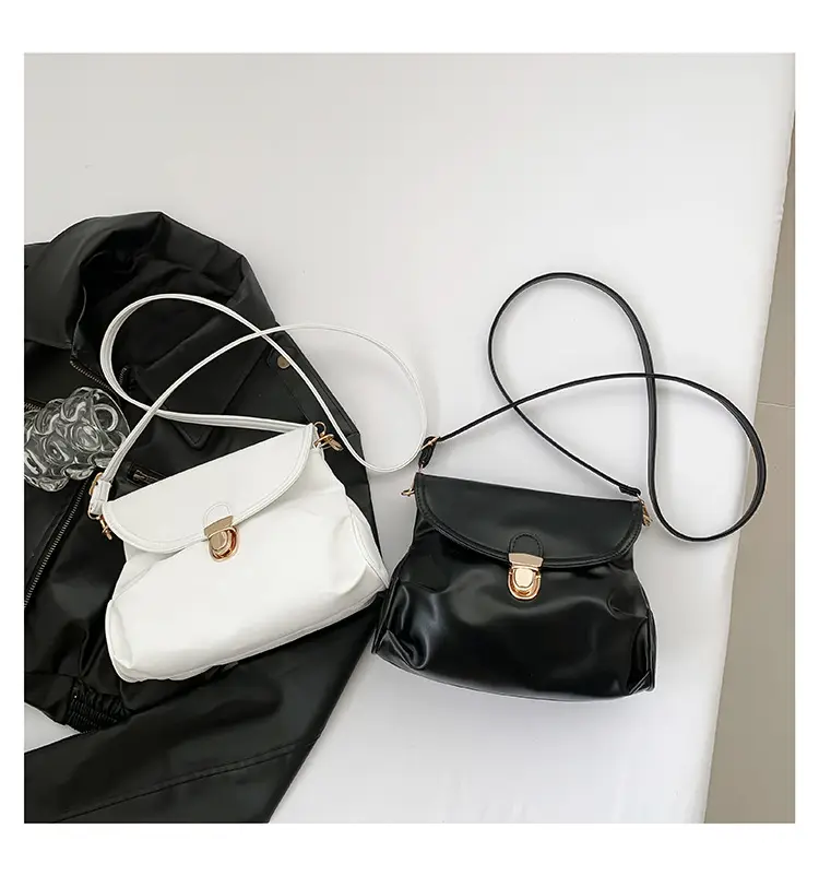 Black Pleated Shoulder Bag for Women 2024 — feature 31