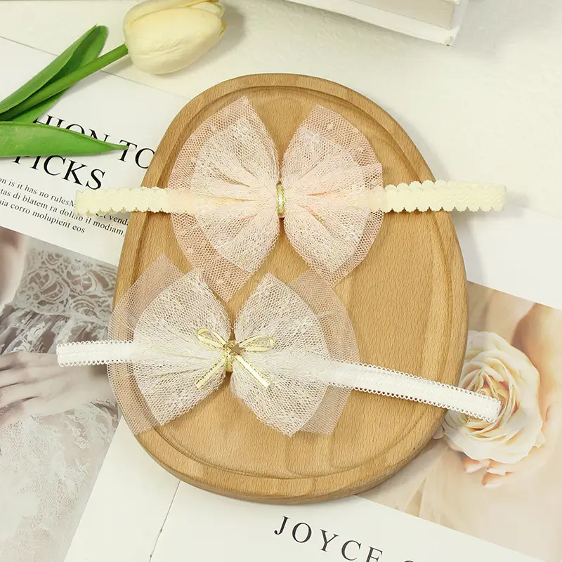 Girls & Infants Sweet Fresh Bow Tie New Headband Set - Image 5