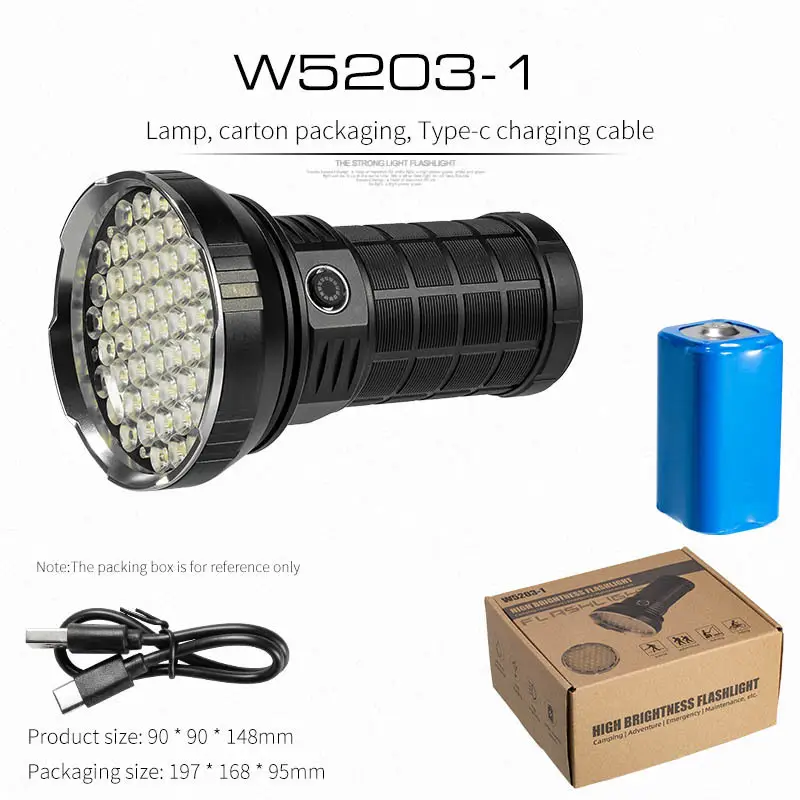 6500LM Laser Flashlight with Type-C Charging - Image 7