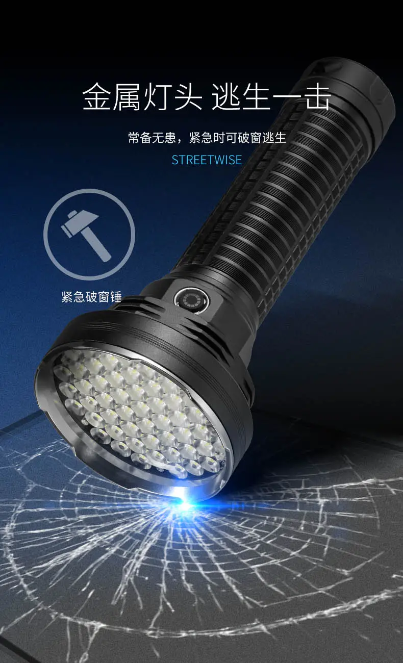 6500LM Laser Flashlight with Type-C Charging — feature 12