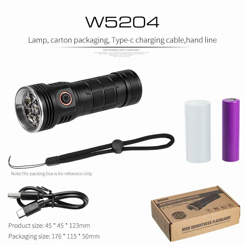 6500LM Laser Flashlight with Type-C Charging - Image 4