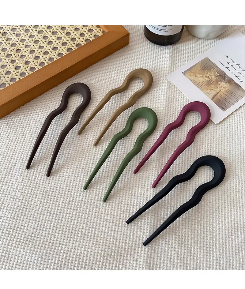 New Frosted U-Shaped Hairpin Updo Comb Wholesale — feature 27