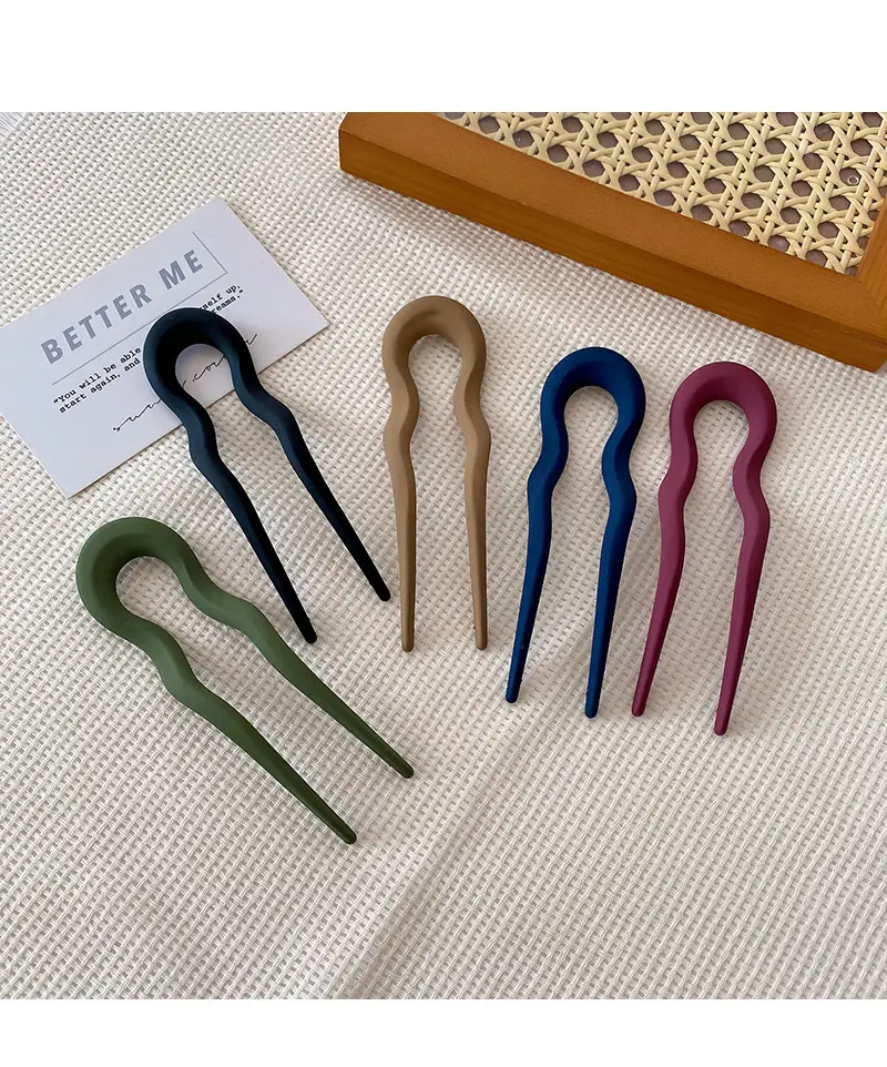 New Frosted U-Shaped Hairpin Updo Comb Wholesale — feature 31