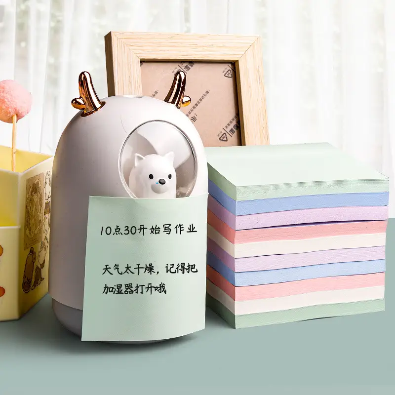 Morandi Colored Small Paperbook Sticky Post-it Notes for Student Marking Solid Color Large Medium Small Sticky Paper