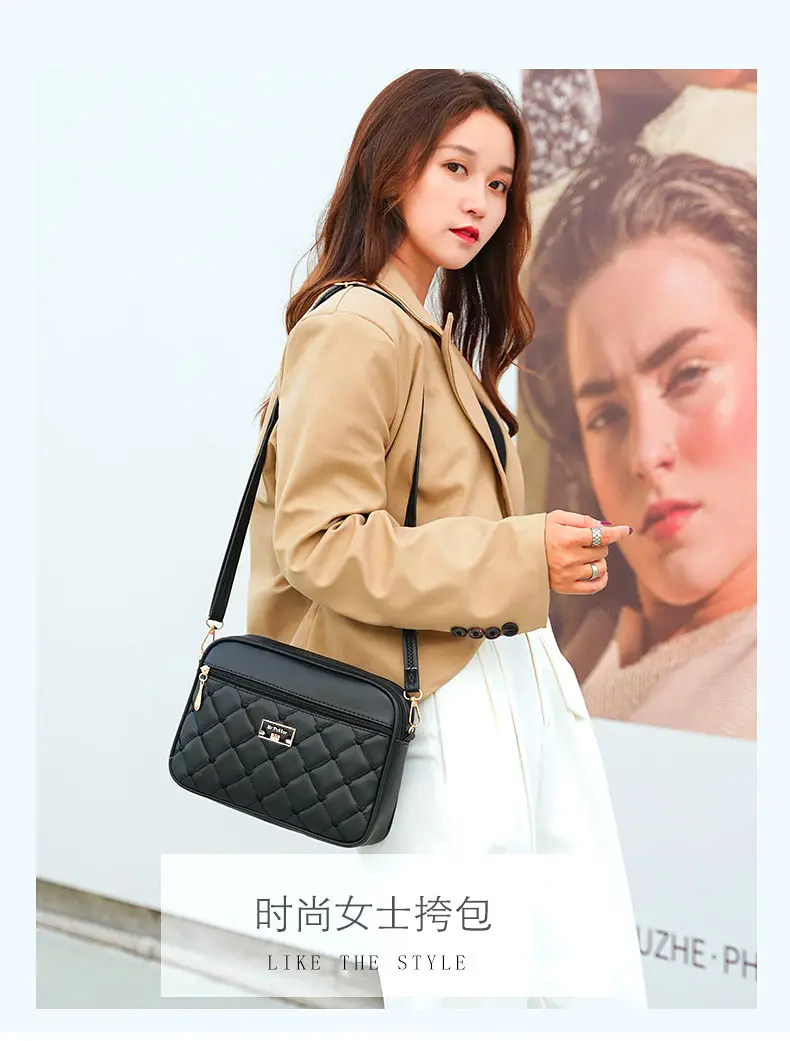 2024 Black Quilted Shoulder Bag for Women — feature 1