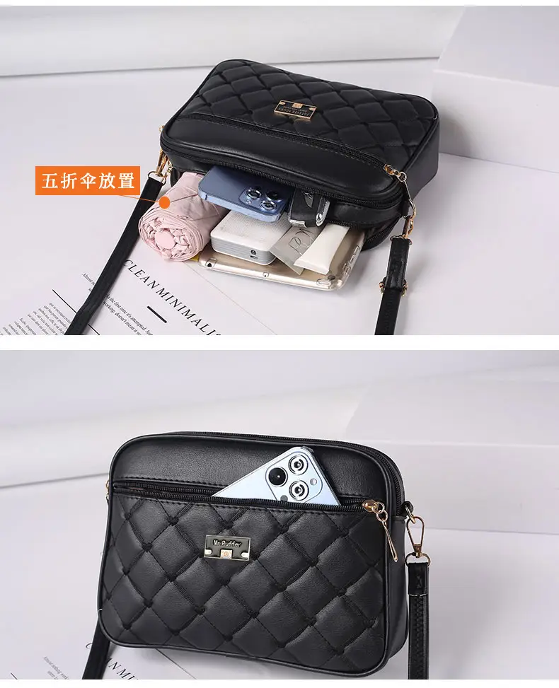 2024 Black Quilted Shoulder Bag for Women — feature 17