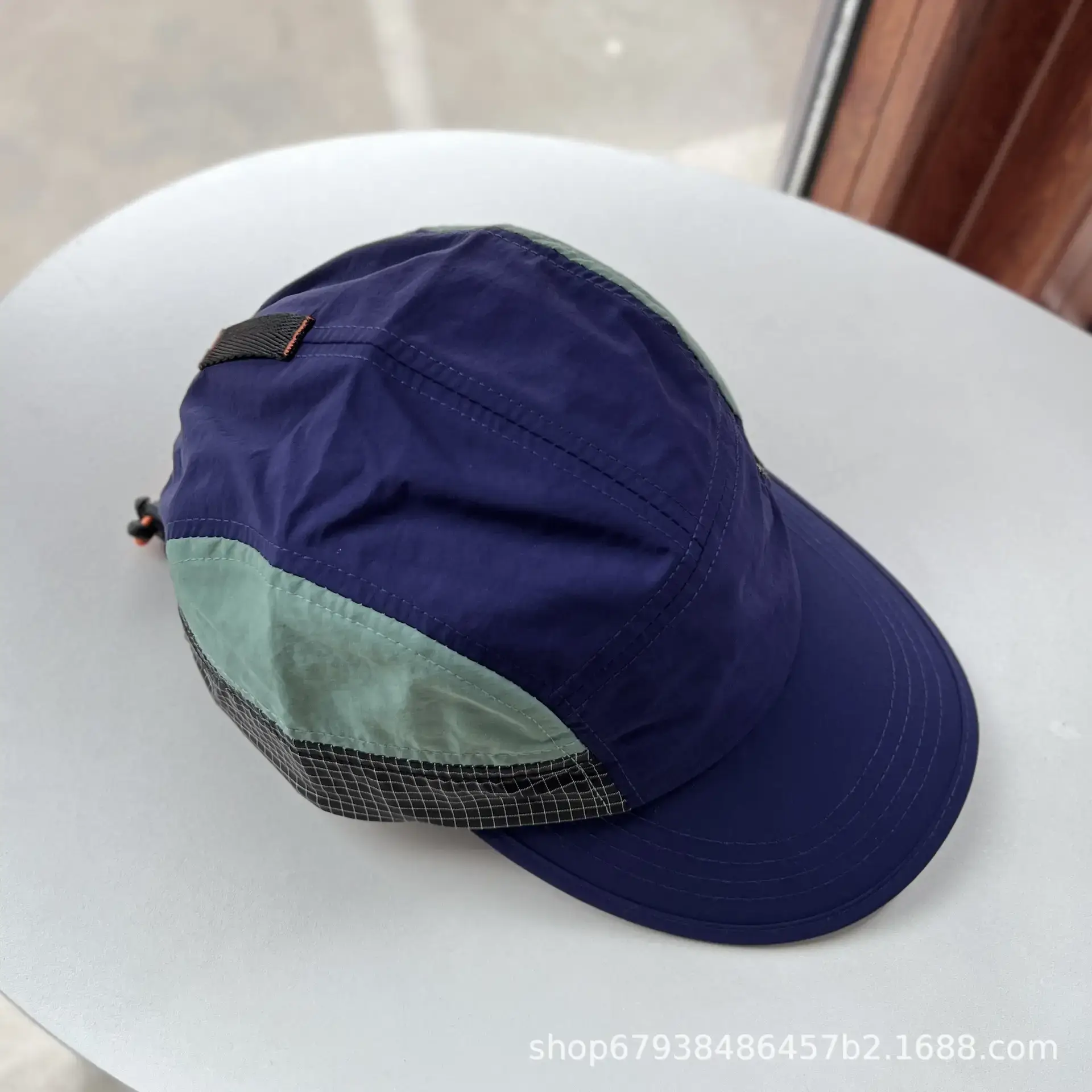 Blue Japanese Drawstring Baseball Cap for Men Women
