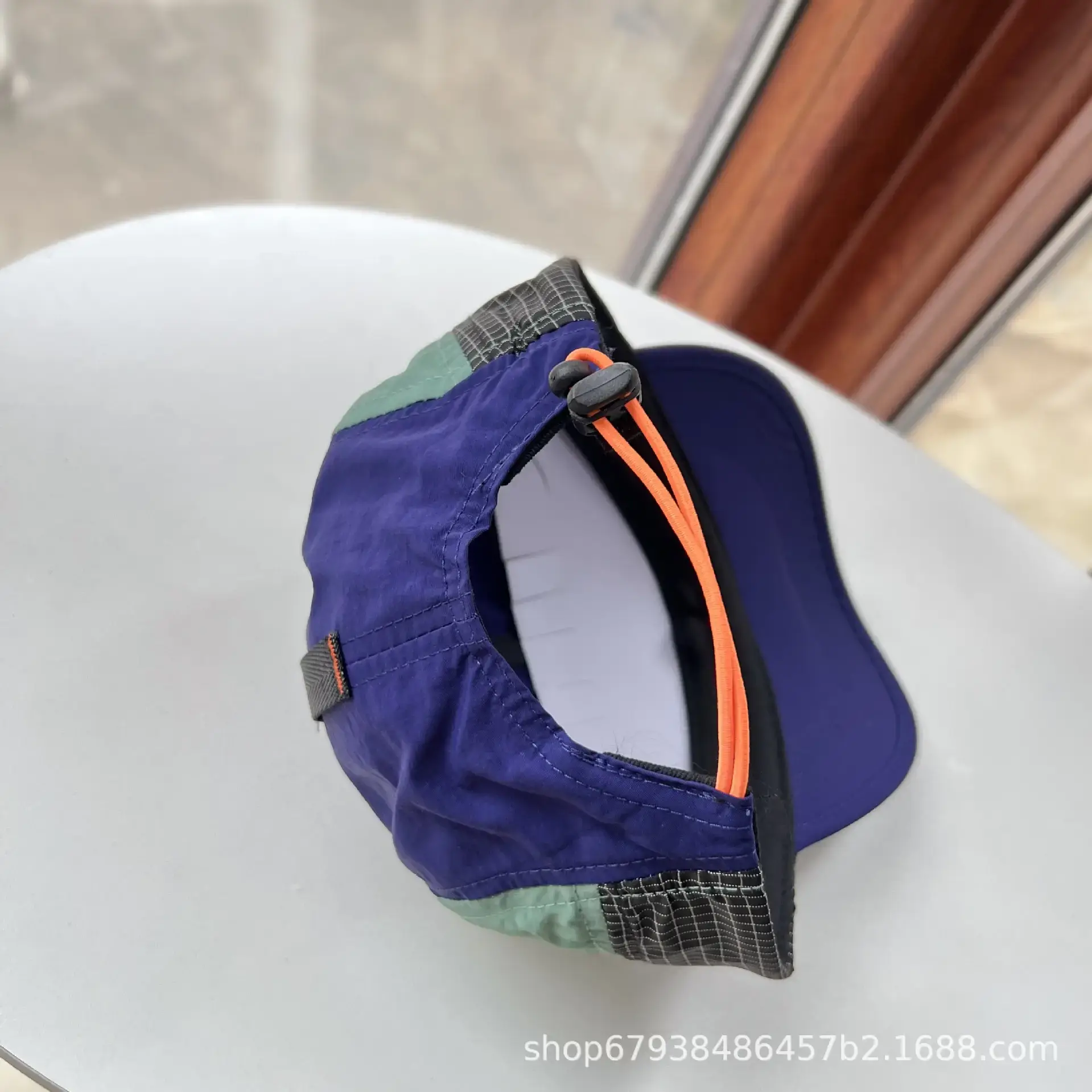 Blue Japanese Drawstring Baseball Cap for Men Women — feature 10