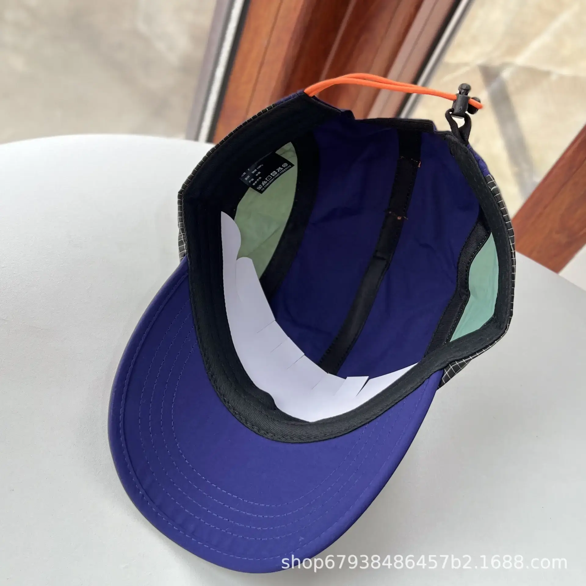 Blue Japanese Drawstring Baseball Cap for Men Women — feature 9
