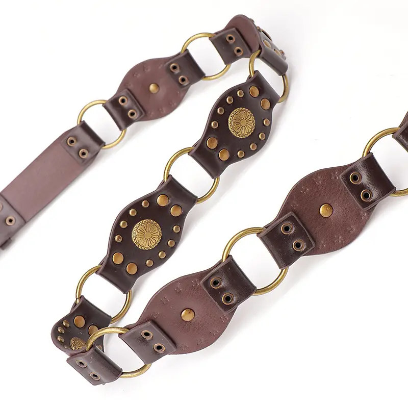 Western Denim Style Belt Women's Accessories Alloy Vintage Belt Women's Decorative Skirt Crock Pants Heavy Industry Wide Edition Belt - Image 5