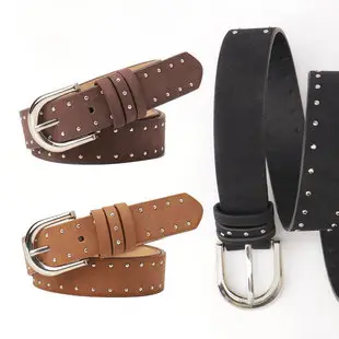 Western Denim Style Belt Women's Accessories Alloy Vintage Belt Women's Decorative Skirt Crock Pants Heavy Industry Wide Edition Belt — feature 4
