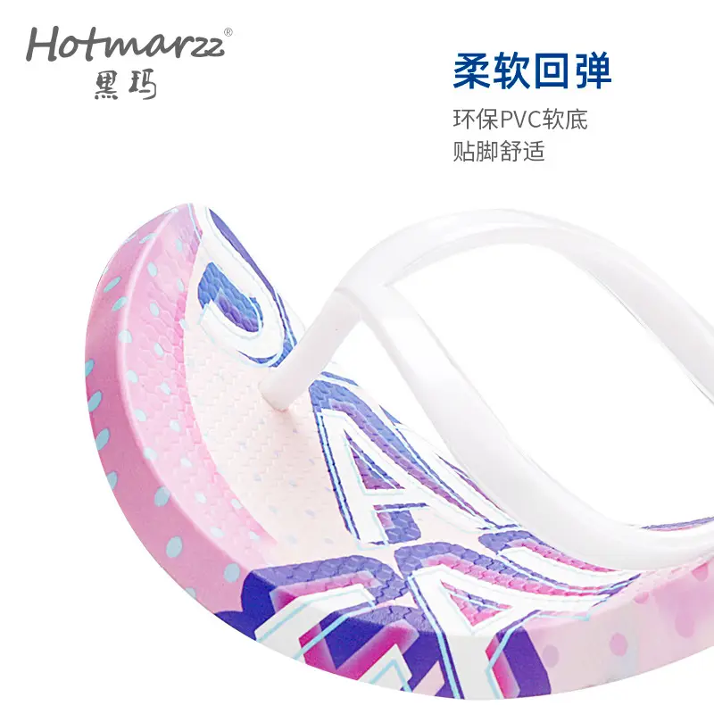 Hotmarzz Heima Women's New Flip Flops Jelly with Pink Slippers Summer Shopping Beach Flip Flops