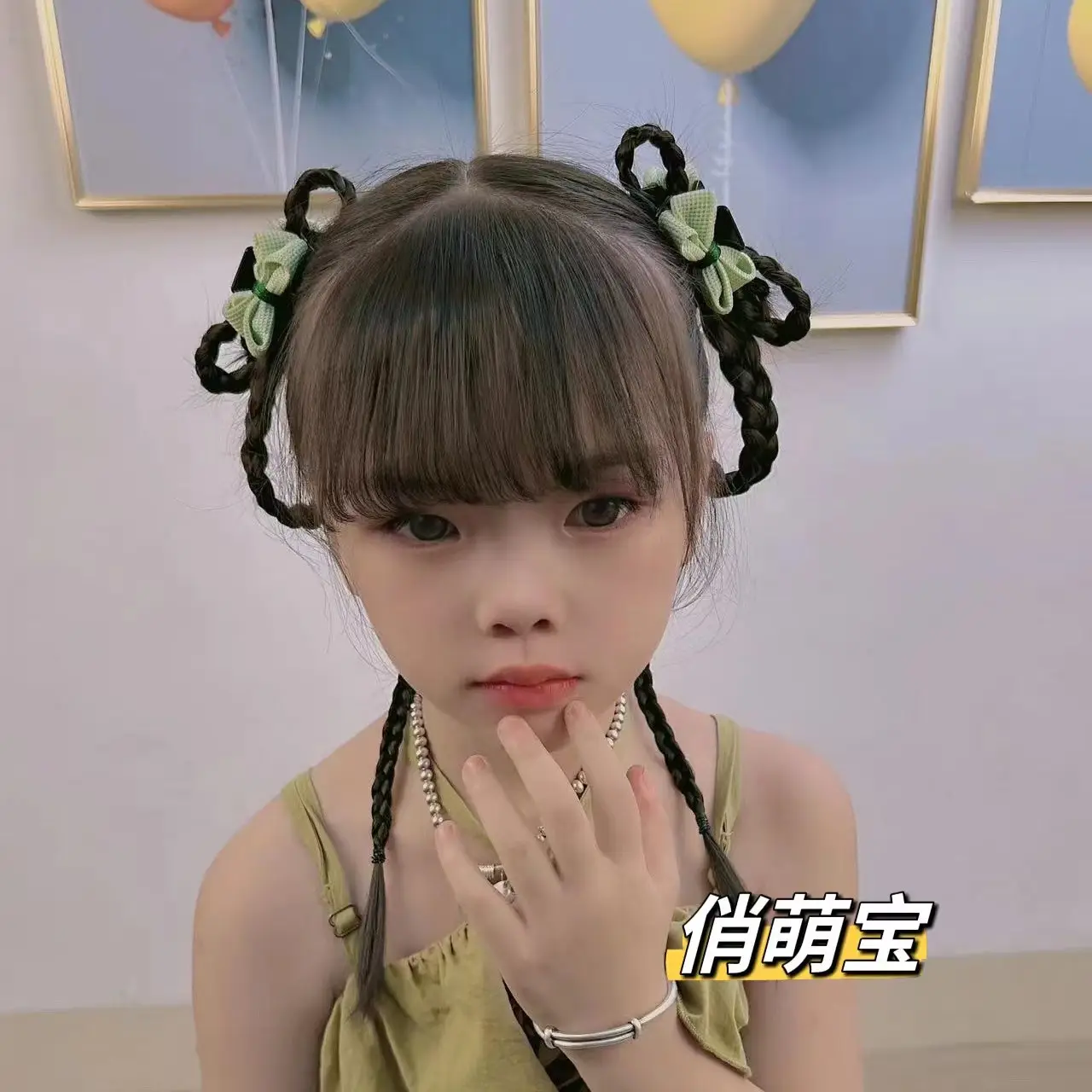 Qiao Meng Sweet Bow Flower Clip for Girls Summer Hair Accessories - Image 4