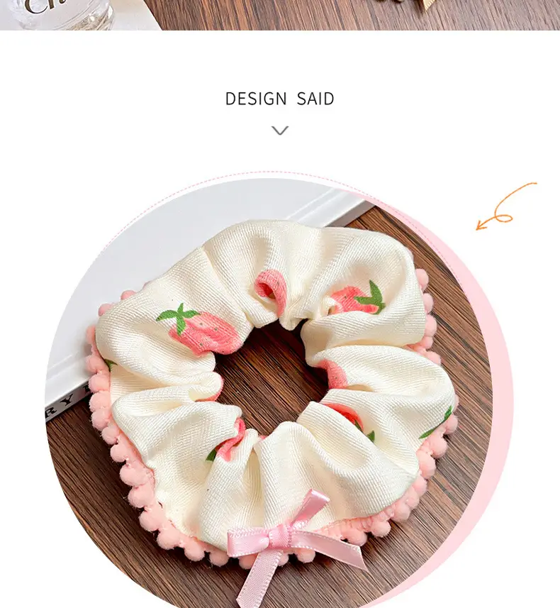 Sweet Bear Hair Loop for Girls Cute Bow Pony Tail — feature 2