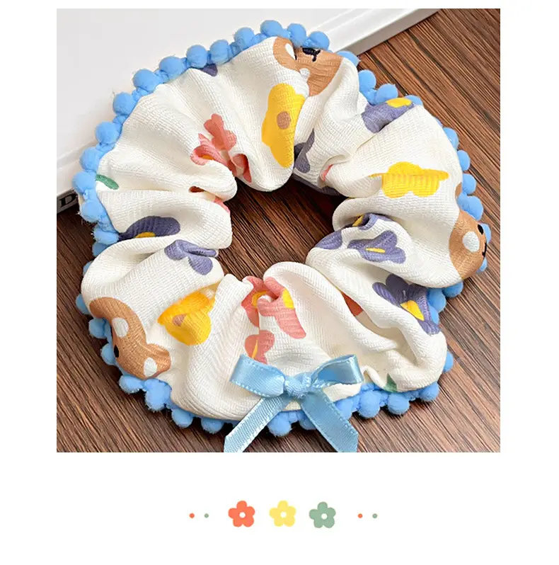 Sweet Bear Hair Loop for Girls Cute Bow Pony Tail — feature 5