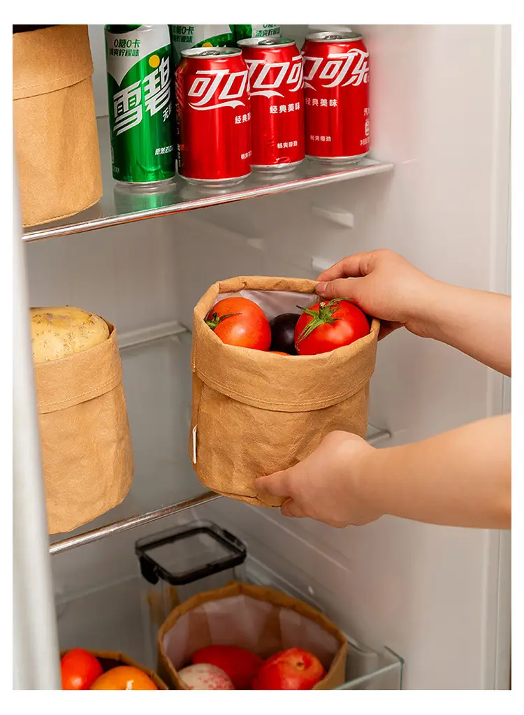 Washed Kraft Paper Makeup Brush Storage Bucket β feature 20