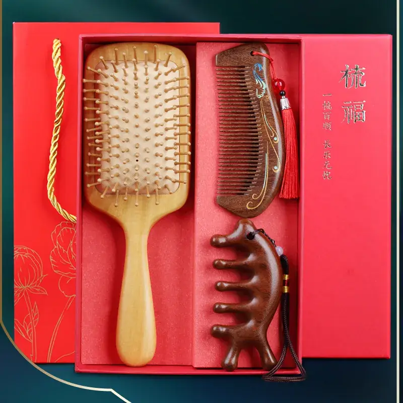 Wooden Hair Comb for Girls, 11.5cm Long, 1.6cm Thin - Image 10