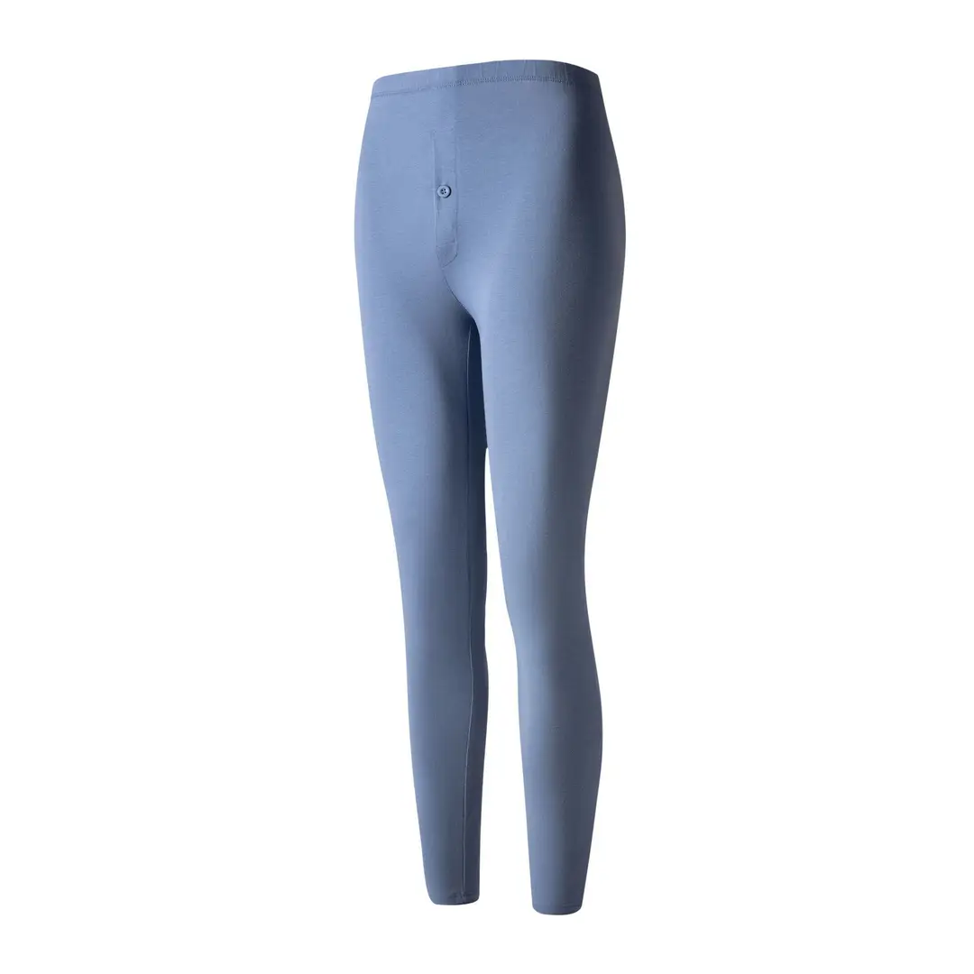 Class a Men's Pure Cotton Base Layer Thermal Pants, Thin Antibacterial Warm Cotton Underpants for Spring and Autumn, Single Piece for Winter