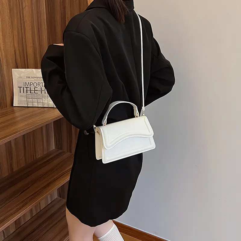 Women's Cream Shoulder Crossbody Bag 2024 - Image 8