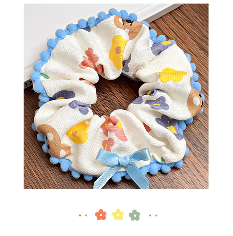 Cute Pink Embroidered Bowstring Hairband for Girls — feature 20