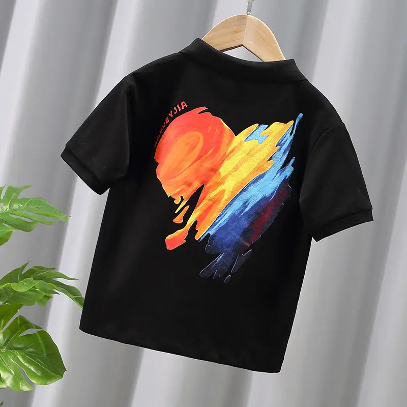 Boys Korean T-Shirt 2025 Summer Cotton Loose Fit - Image 4