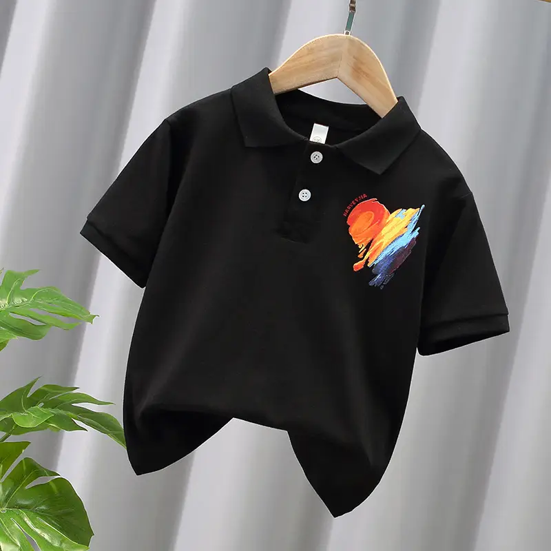 Boys Korean T-Shirt 2025 Summer Cotton Loose Fit - Image 2