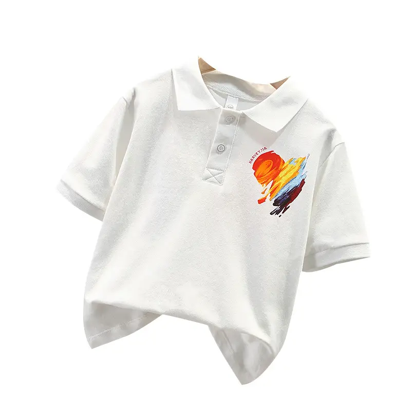 Boys Korean T-Shirt 2025 Summer Cotton Loose Fit - Image 5