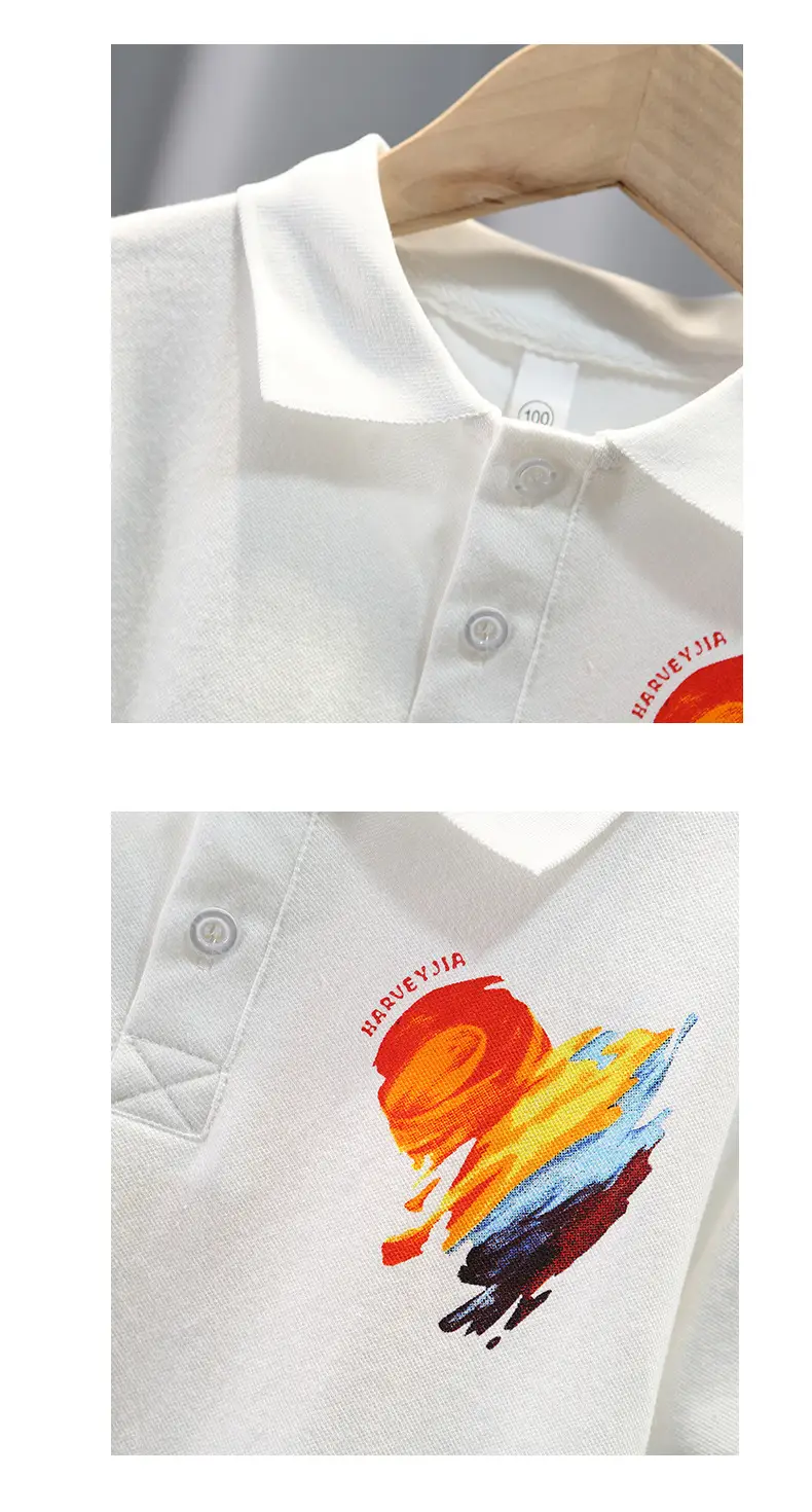 Boys Korean T-Shirt 2025 Summer Cotton Loose Fit — feature 4