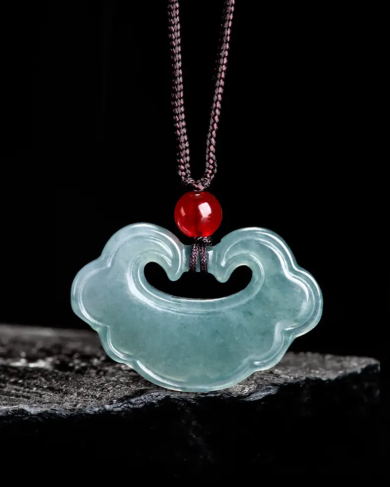 Jade Blue Water Aupscute Jade Pendant for Men Women — feature 2