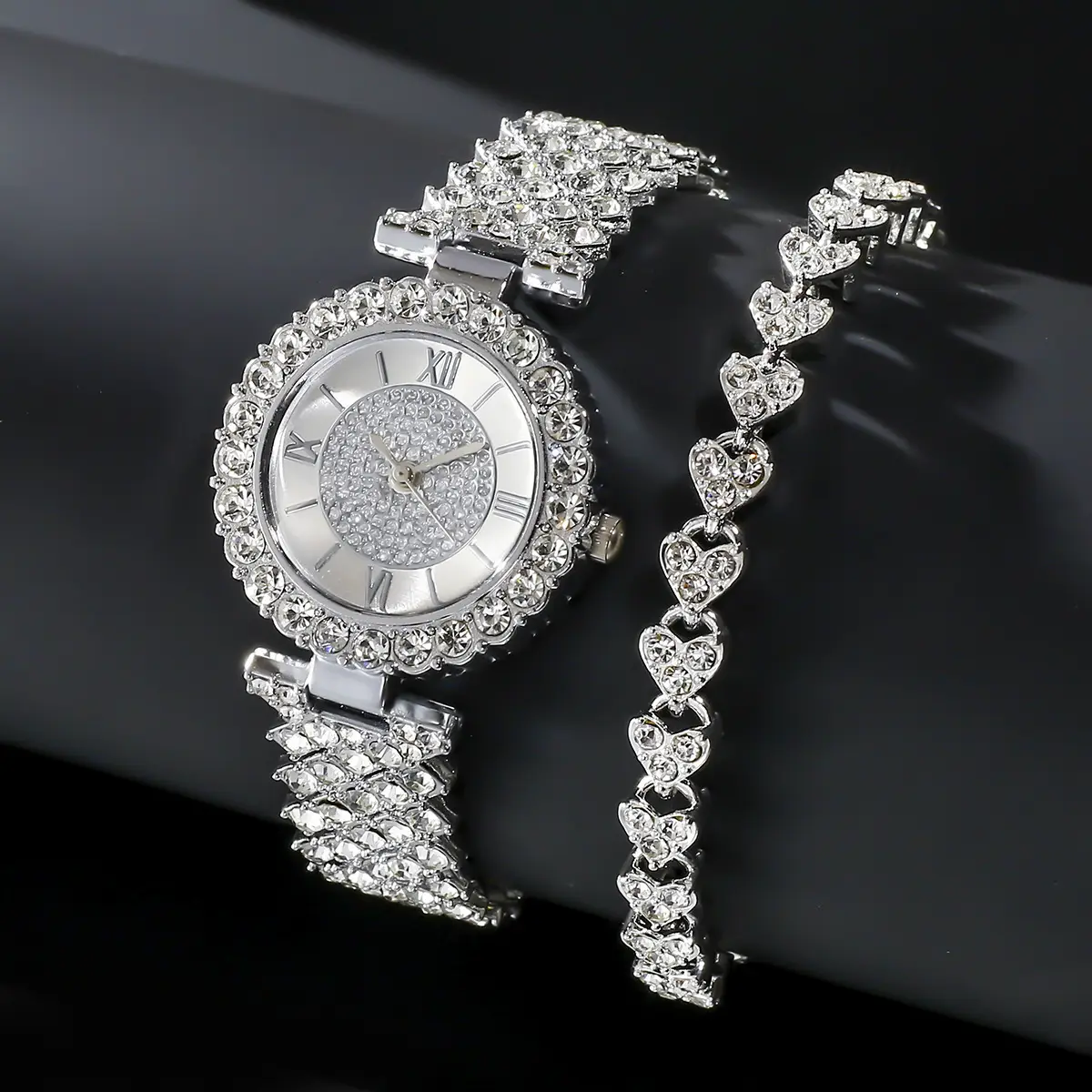 Women's Gold Diamond Watch with Elegant Bracelet — feature 7