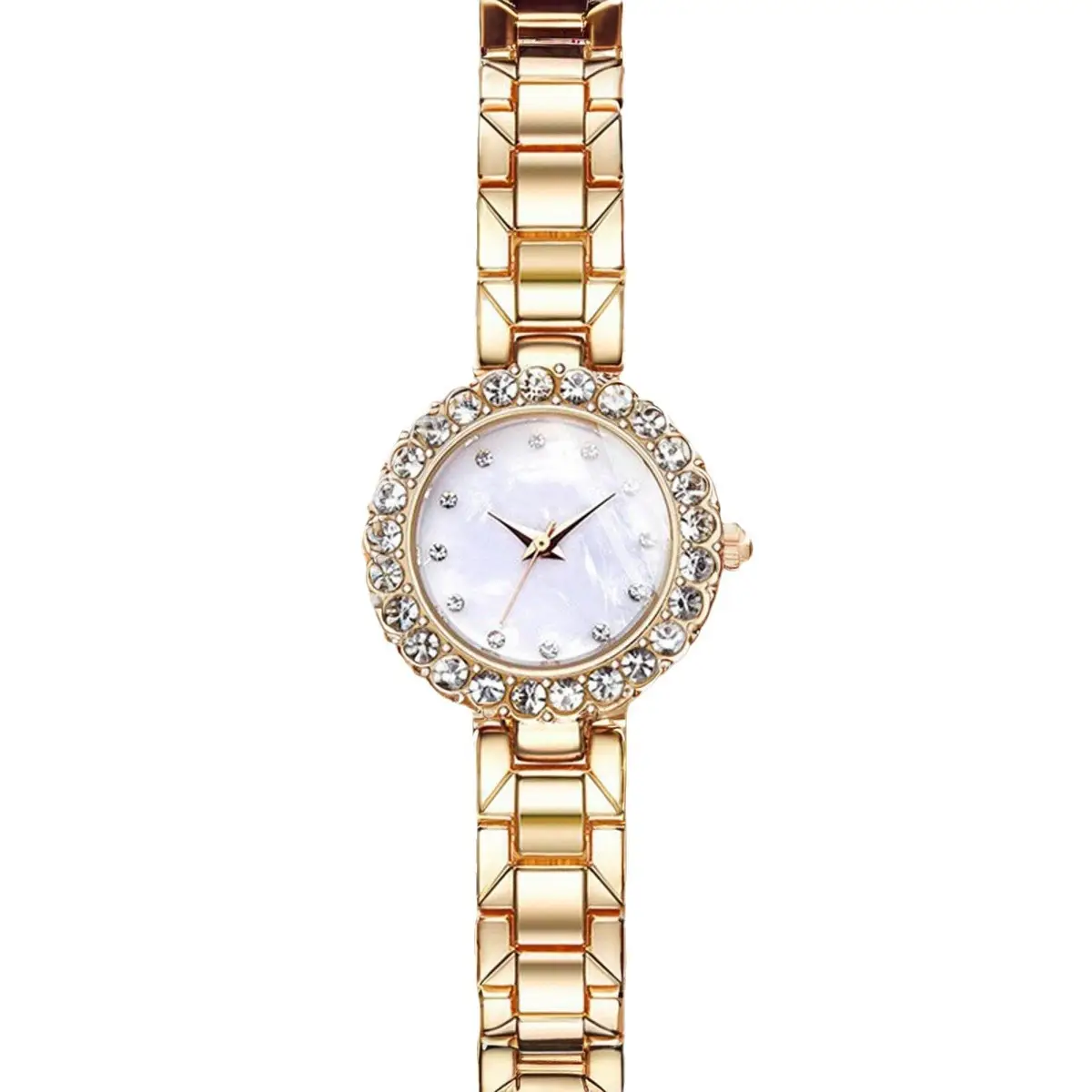 Rose Gold Women's Crystal Watch Set with Bracelet - Image 31