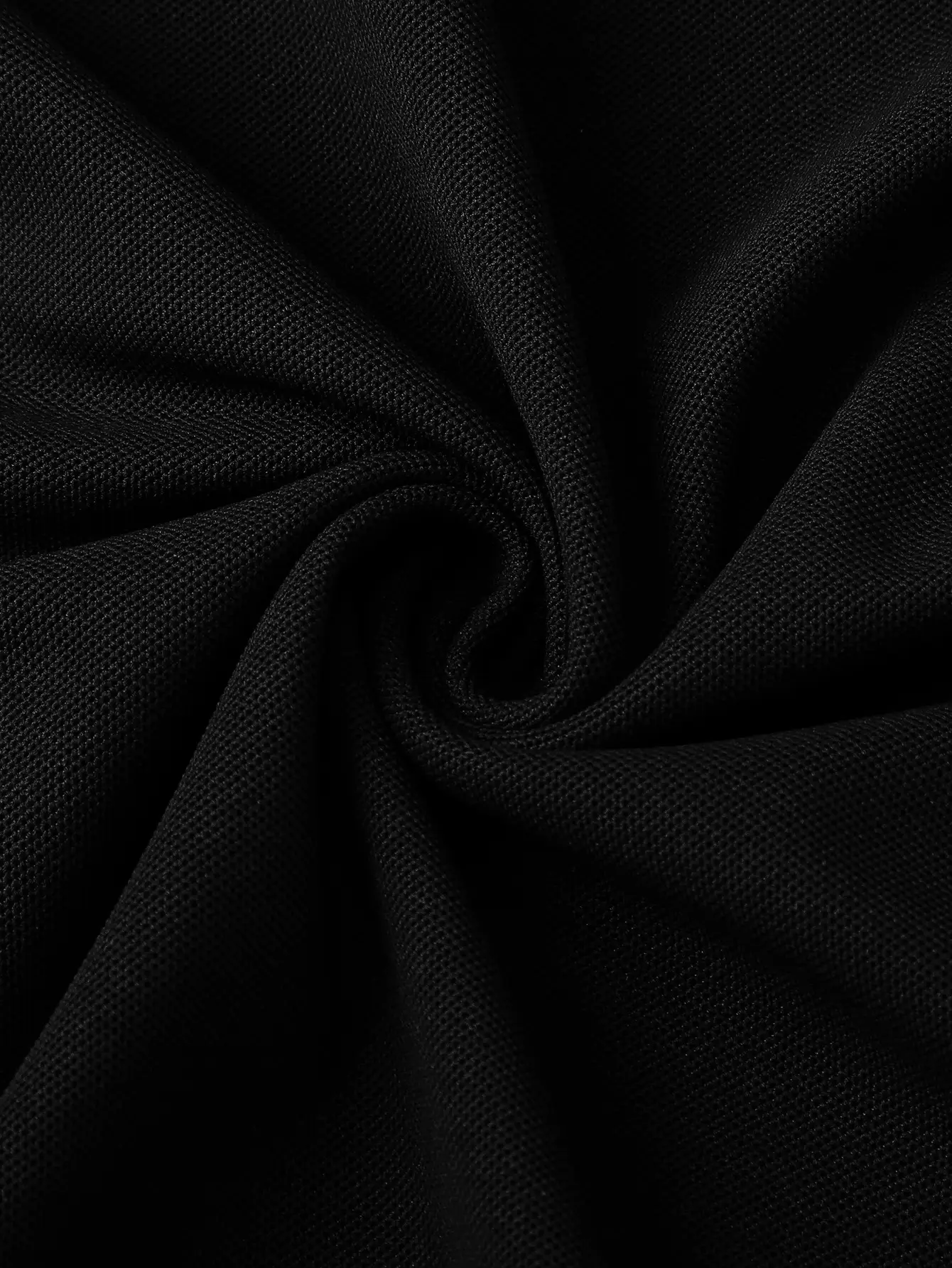Men's Black Polo T-Shirt Long Sleeve Spring Summer — feature 25