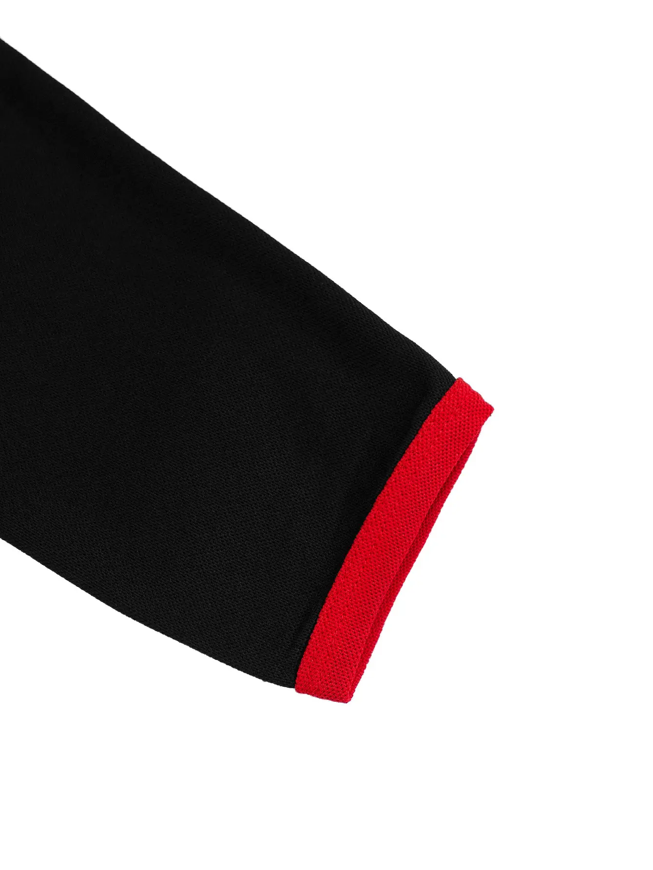 Men's Black Polo T-Shirt Long Sleeve Spring Summer — feature 26