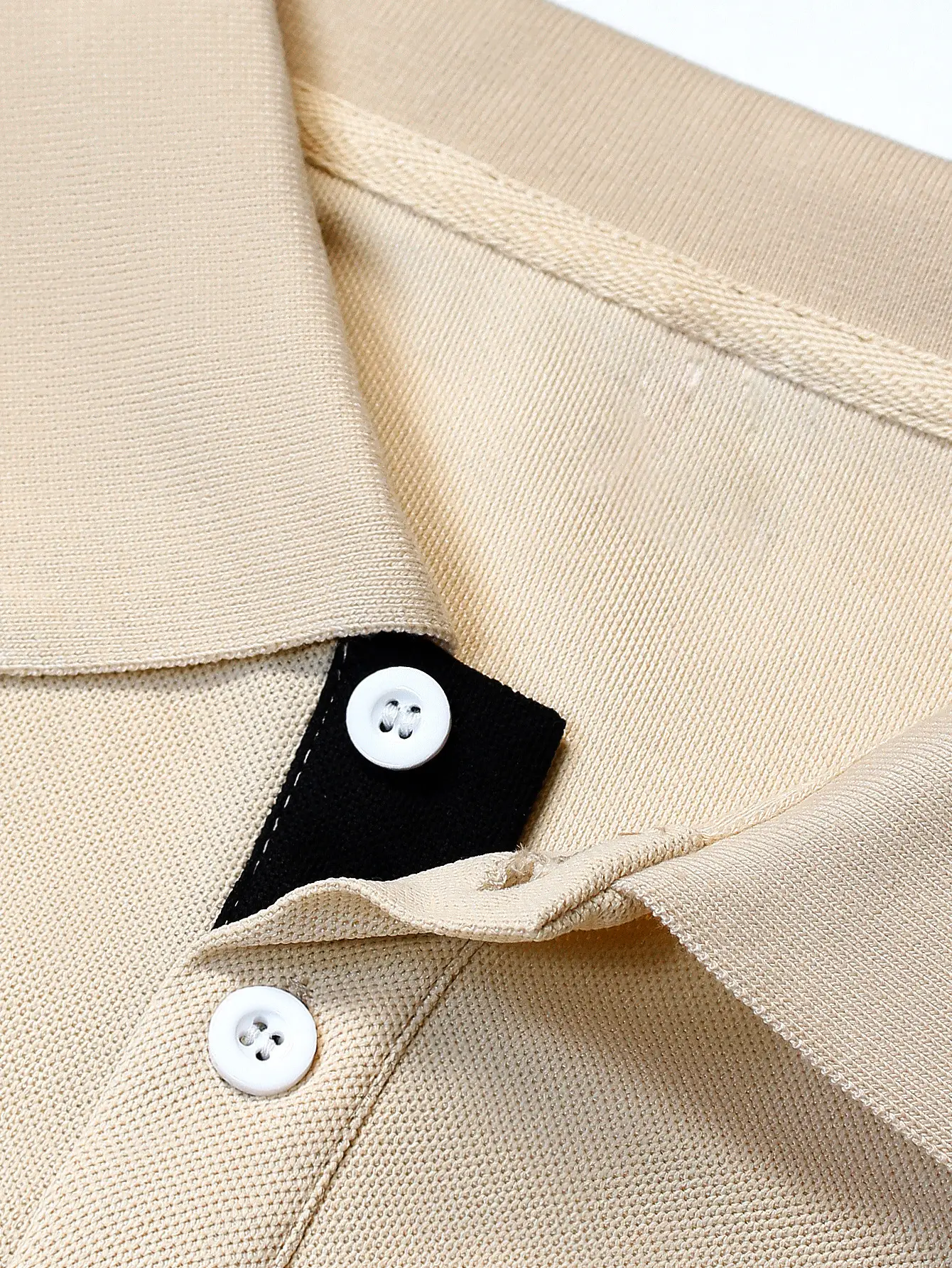Men's Black Polo T-Shirt Long Sleeve Spring Summer — feature 40