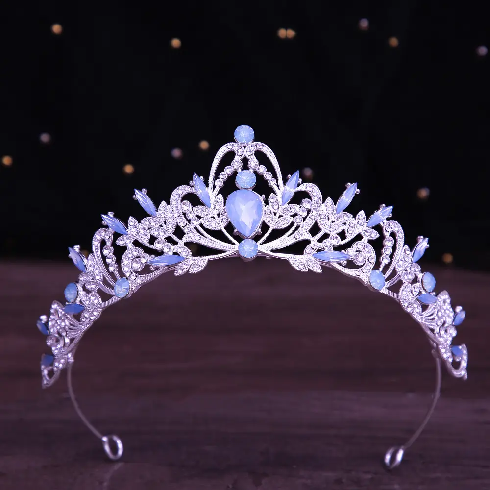 European Bridage Crown with Pink Rhinestones - Image 48