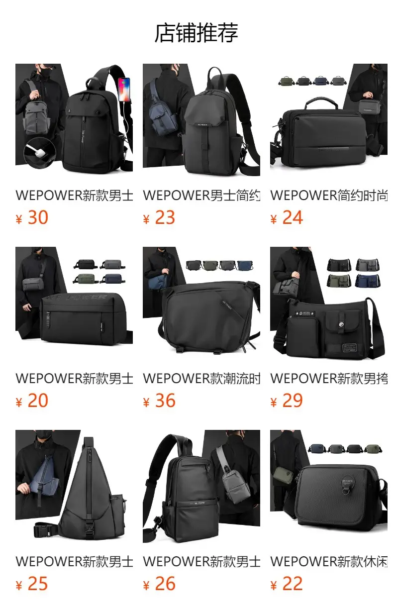 Men's Waterproof Crossbody Bag Large Business Style Black — feature 1