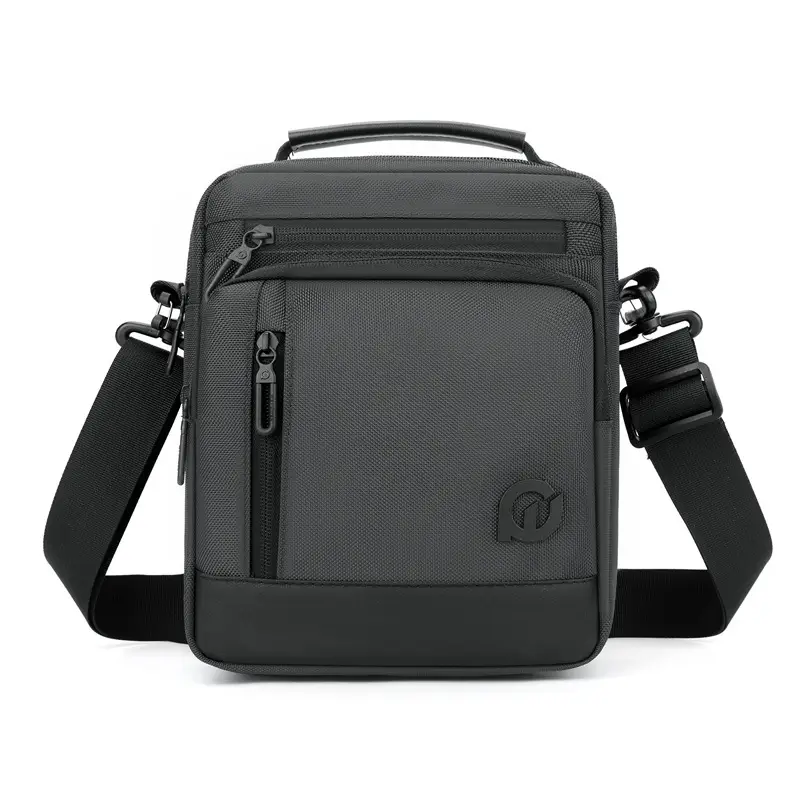 Men's Waterproof Crossbody Bag Large Business Style Black - Image 2