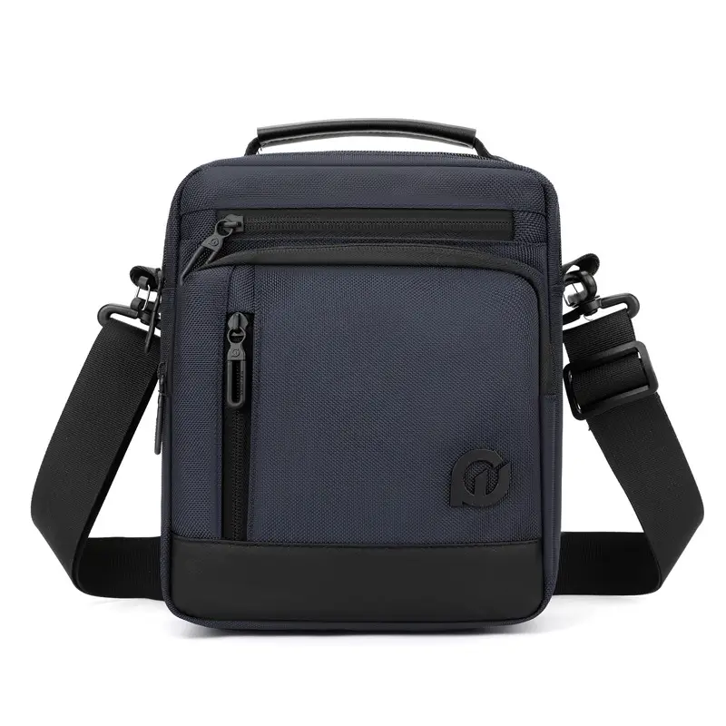 Men's Waterproof Crossbody Bag Large Business Style Black - Image 3