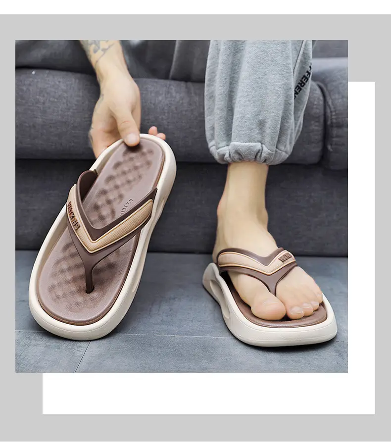 Flip-Flops Men's Summer Outer Wear Non-Slip Sandals Outdoor Casual Clip Sandals Trendy Shit Slippers for Men — feature 1