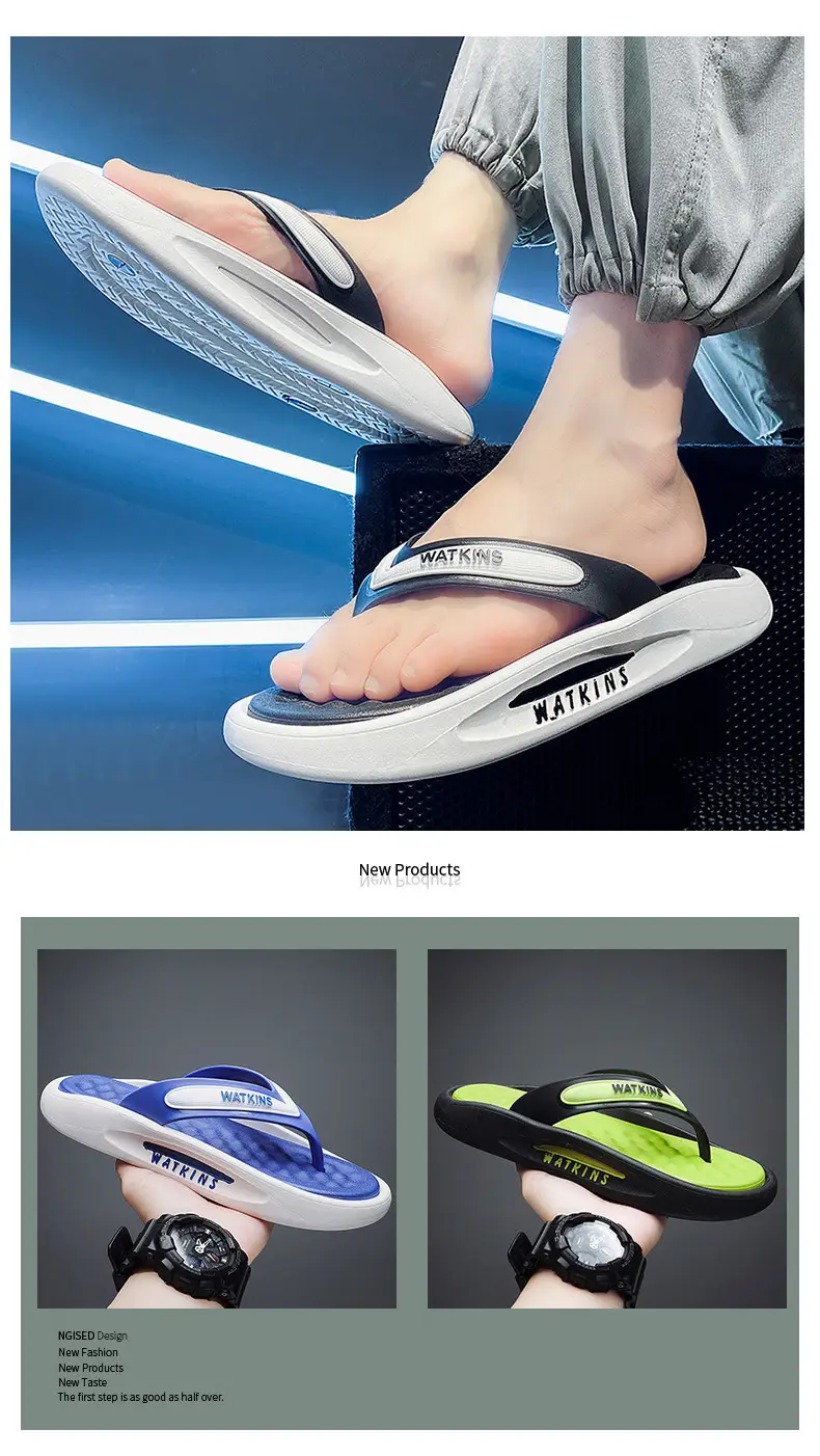 Flip-Flops Men's Summer Outer Wear Non-Slip Sandals Outdoor Casual Clip Sandals Trendy Shit Slippers for Men — feature 10