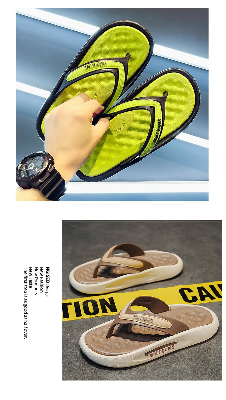 Flip-Flops Men's Summer Outer Wear Non-Slip Sandals Outdoor Casual Clip Sandals Trendy Shit Slippers for Men — feature 14