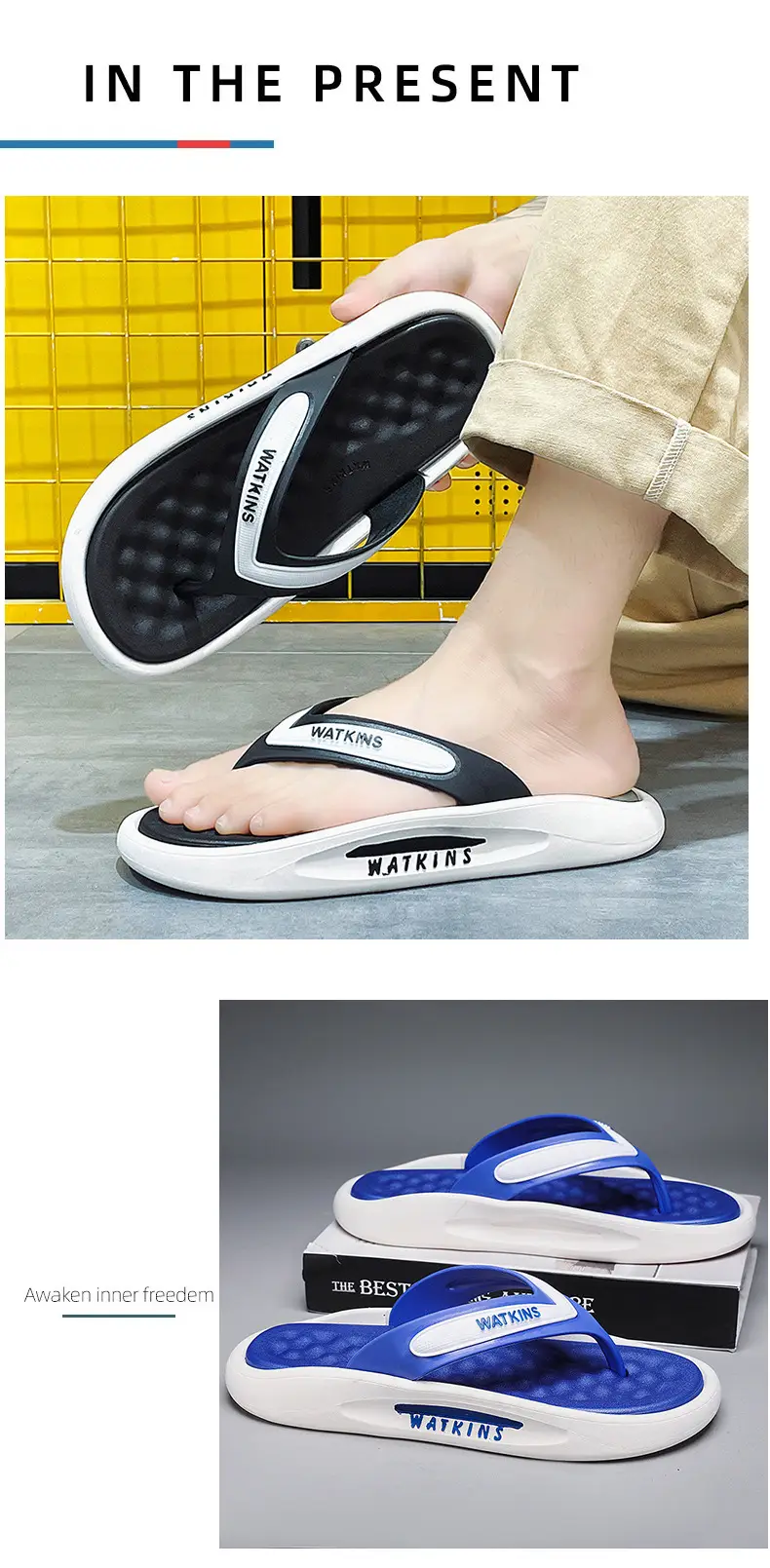 Flip-Flops Men's Summer Outer Wear Non-Slip Sandals Outdoor Casual Clip Sandals Trendy Shit Slippers for Men — feature 3