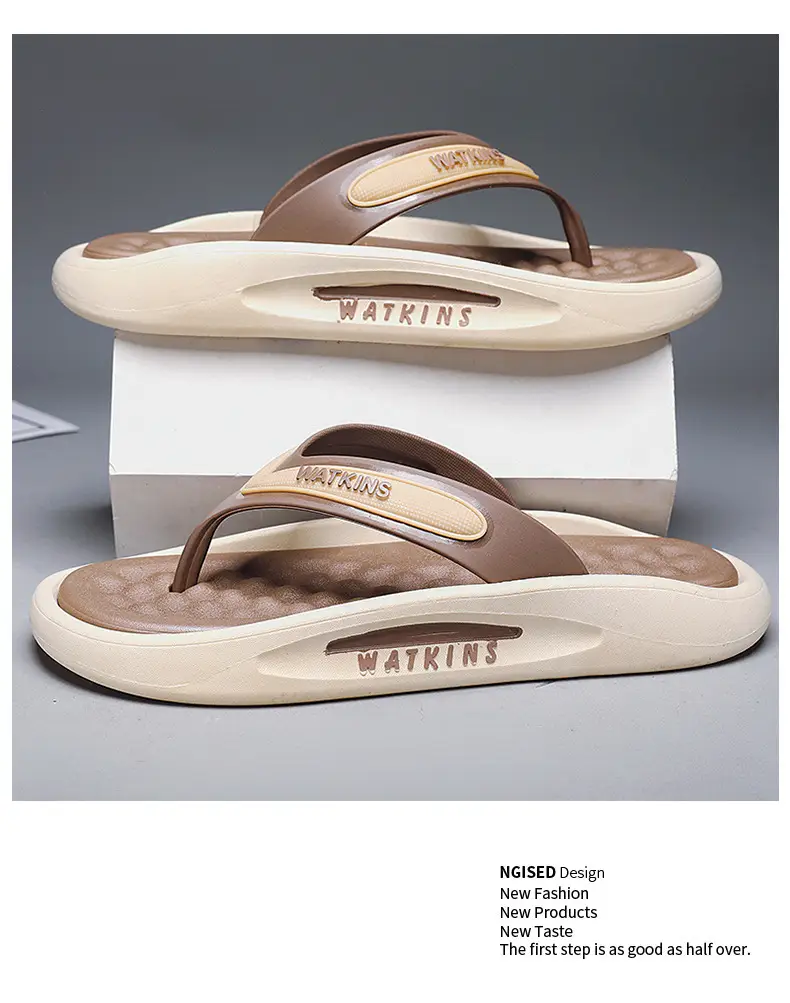 Flip-Flops Men's Summer Outer Wear Non-Slip Sandals Outdoor Casual Clip Sandals Trendy Shit Slippers for Men — feature 7