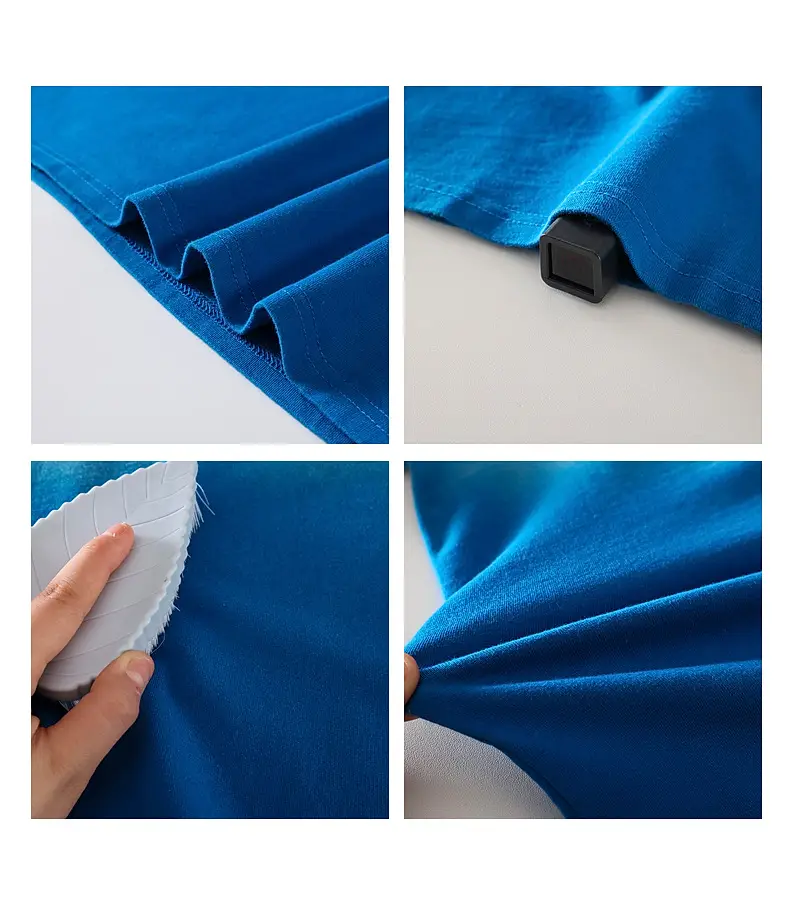 Panda Yuan Yuan Boys Cotton T-Shirt Blue White Gradient — feature 21