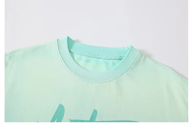 Panda Yuan Yuan Boys Cotton T-Shirt Blue White Gradient — feature 53