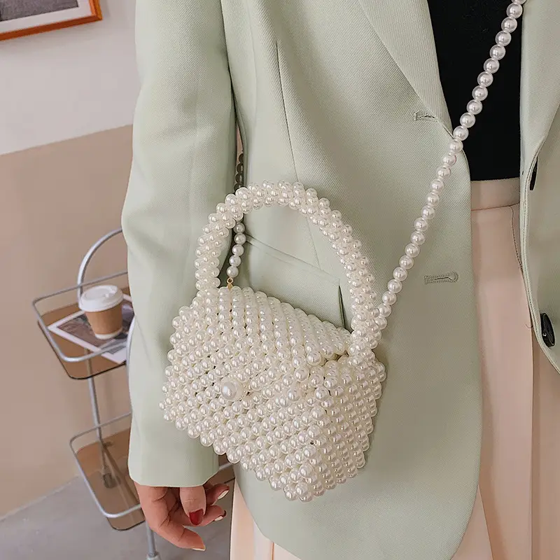 Pearl Beaded Chain Shoulder Bag 2024 New Style - Image 4