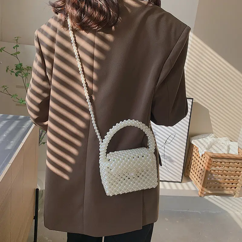 Pearl Beaded Chain Shoulder Bag 2024 New Style - Image 5