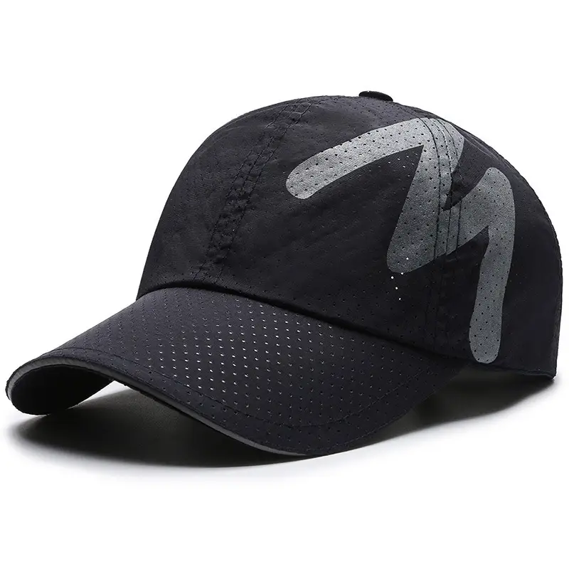 Men & Women Reflective Printed Mesh Baseball Caps - Image 4