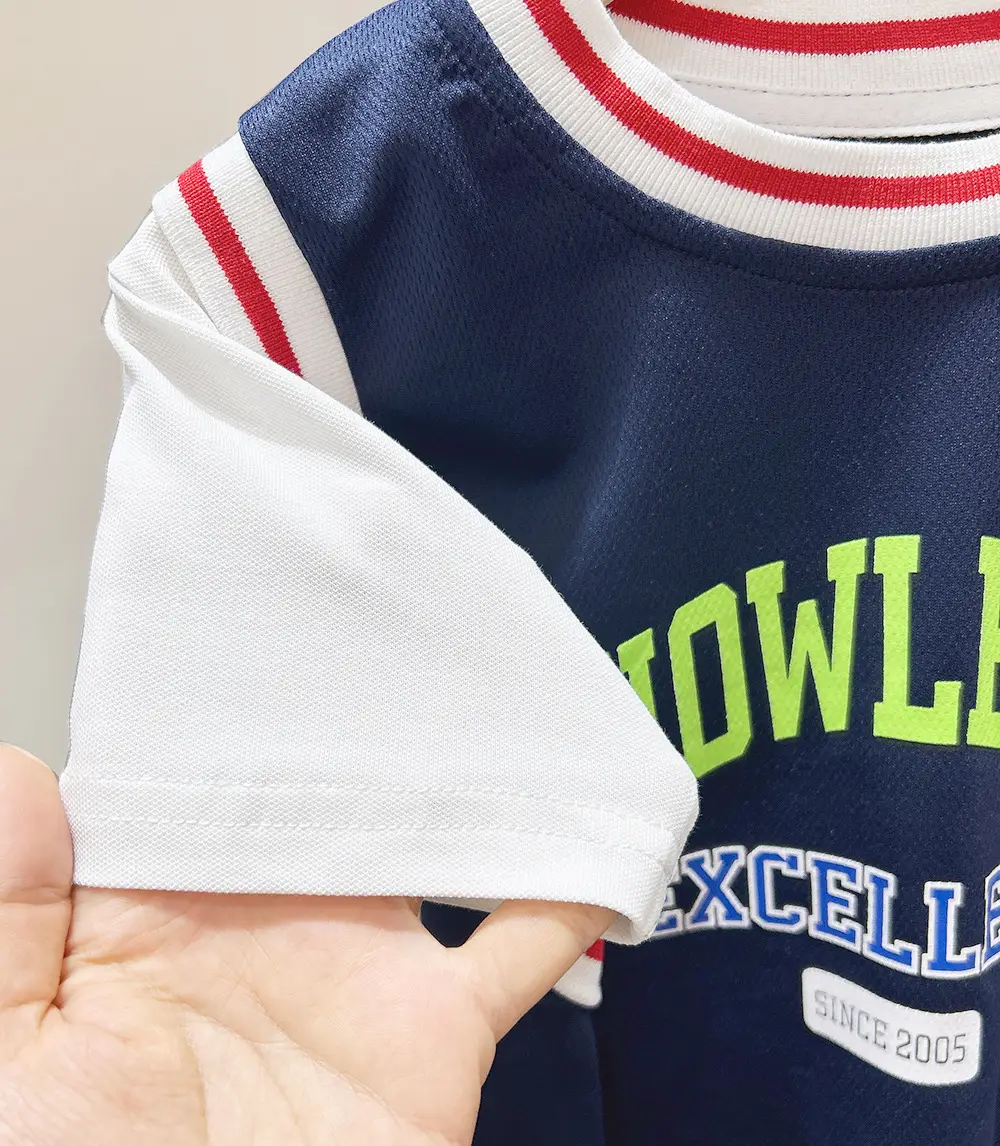 Children's Boys Shorts Set Blue Green Summer Shorts — feature 6